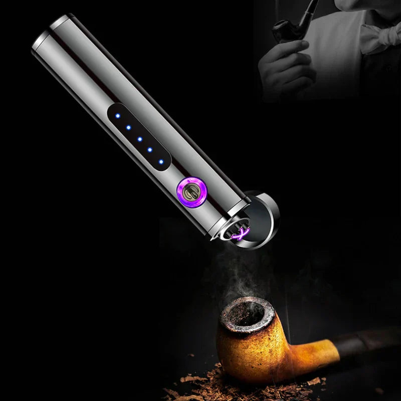 Skanto | Voltrino Sylinder USB-tenner | Dobbelbue-teknologi | Oppladbar & vindbestandig | Edelmetallhus for menn