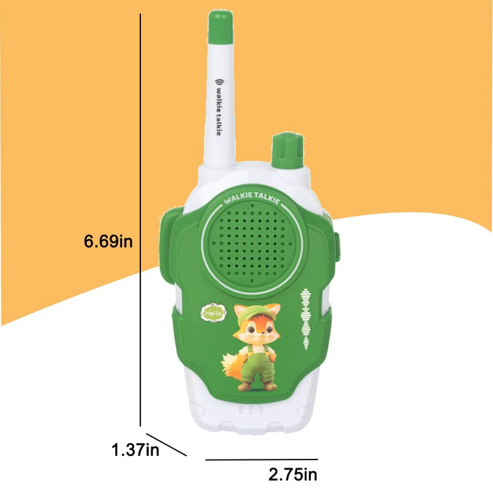 Skanto | 2 stk Barne Walkie-Talkies, 1600–1600ft To-veis Radioer, Mini Utendørs Eventyr Leke Sett