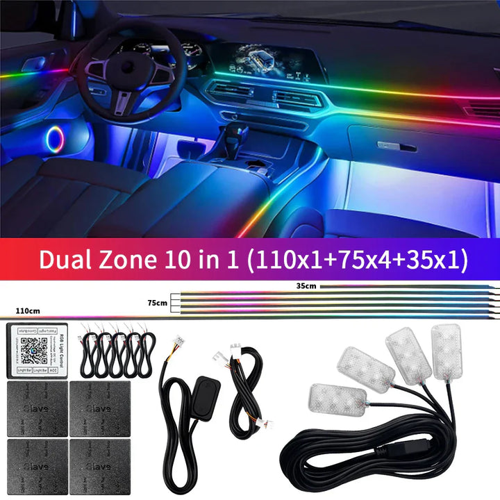 Skanto | Bluetooth RGB Symphony Bil Ambient Light Kit