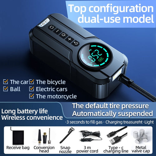 Skanto | CarBoost Smart Digital Dekk Luftkompressor