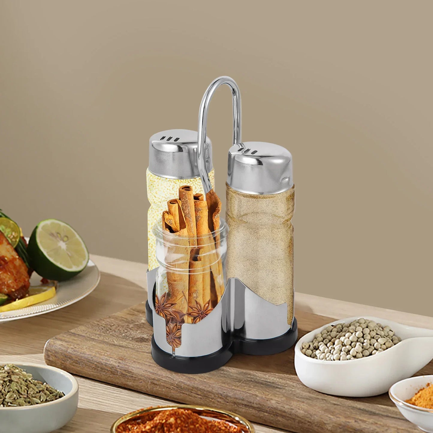 Norvo | Stilfull kryddersett med lokk som kombinerer funksjonalitet med klasse