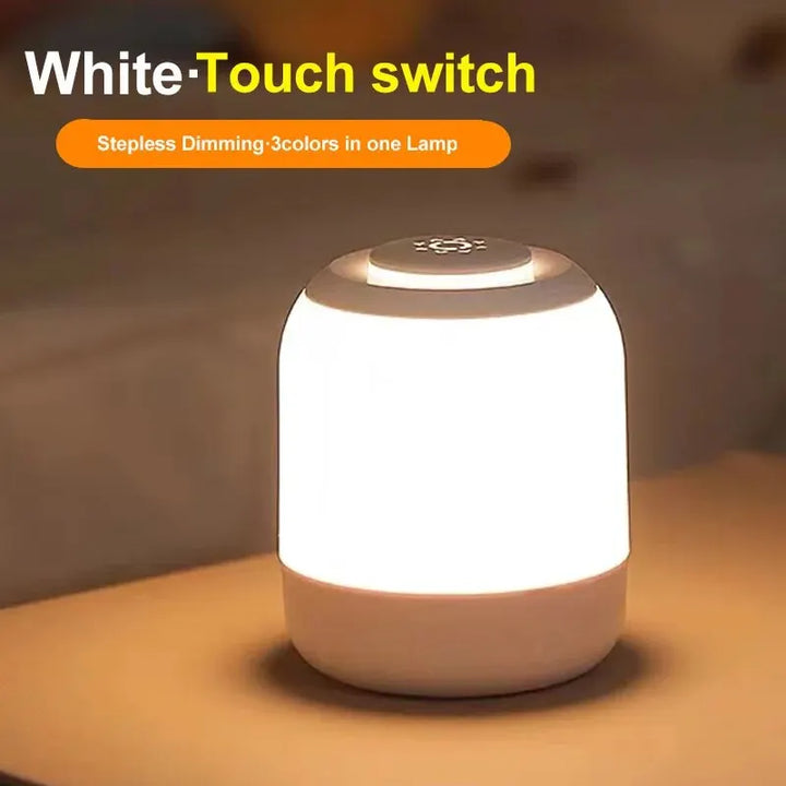Skanto | LUMINA TOUCH LED Bordlampe | Bærbar & Dimbar | Berøringskontroll | For Soverom & Barnerom