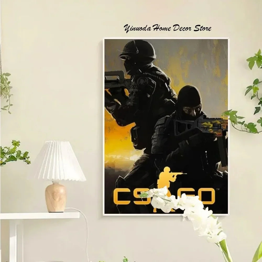 Skanto Counter-Strike 2 Plakat Veggkunst Hjemmedekorasjon Romdekorasjon Digital Maleri Stue Restaur