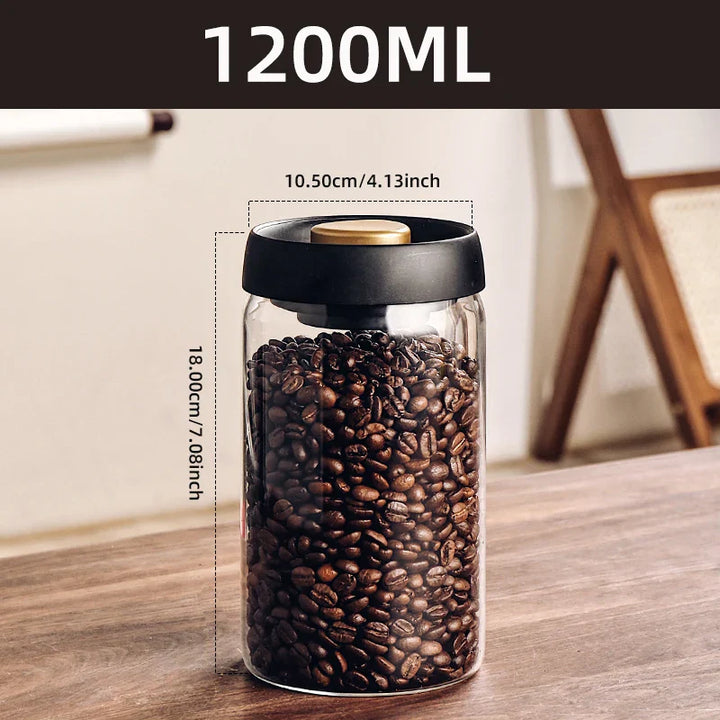 Vakuum lagringskrukke laget av borosilikatglass | Skanto