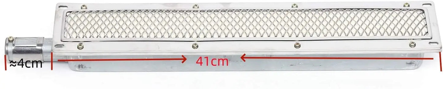 Norvo | ThermaGrill Gassgrill med Infrarød Keramisk Brenner | Rustfritt Stål | Rektangulær 41 × 8 × 5.8 cm | Røykfri & Energieffektiv | For Gastronomi & Utendørs