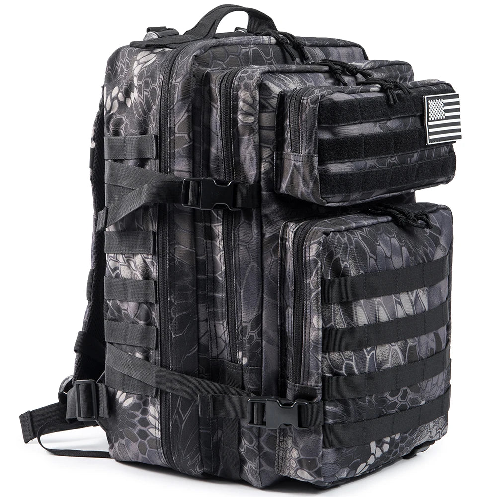 Skanto | Ryggsekk Camo Taktisk 45L Militær Ryggsekk