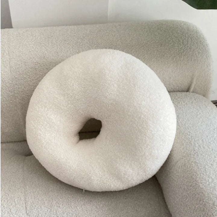 Nordic Bouclé Abstrakt Putefor – Minimalistisk Plysjpute | Skanto