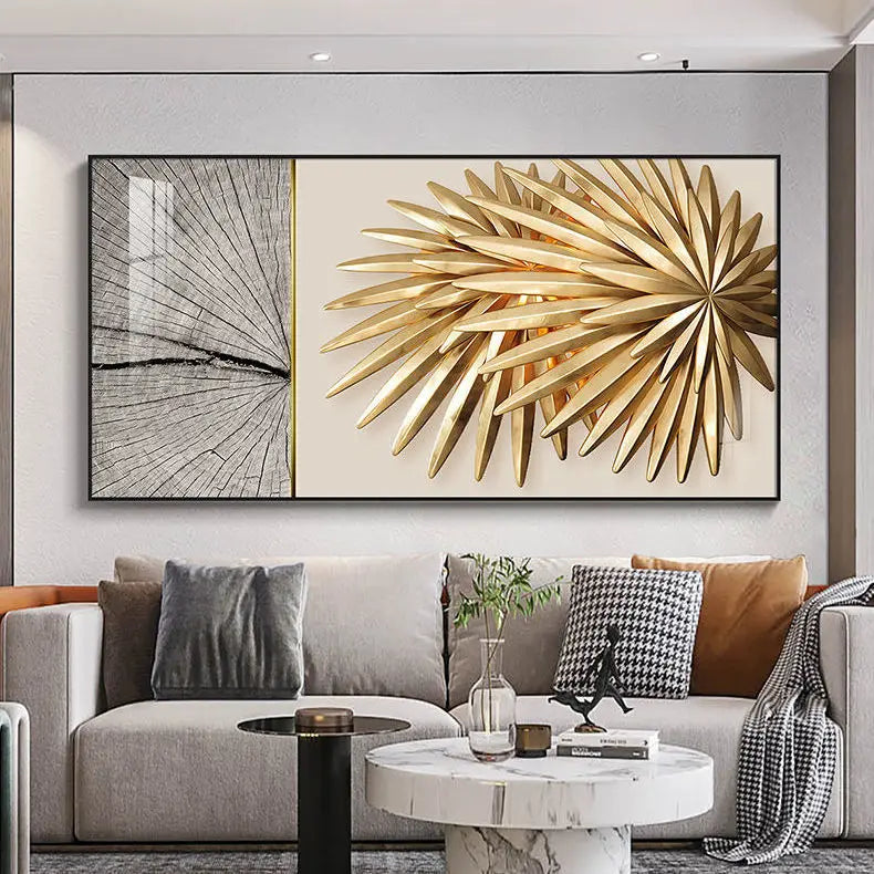 Modern Aesthetic Abstract Sun & Moon Wall Art Fine Art Canvas Prints Pictures for Luxury Loft Living Room Dining Room Lifestyle Art Decor | Skanto