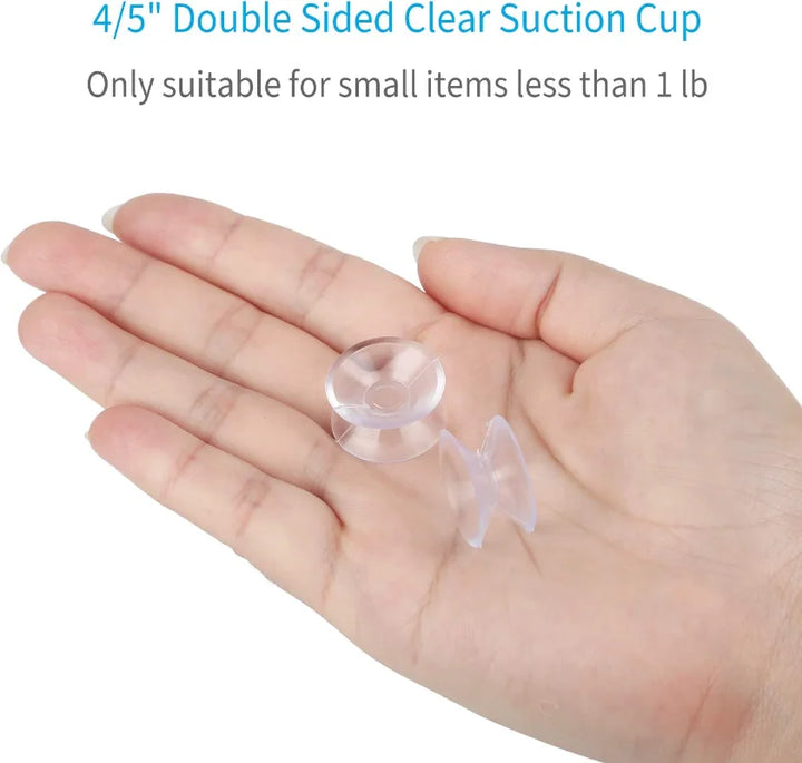 Skanto | 5/20PCS Dobbelt-sidede plast sugekopper - Rutsjesikre klare vakuumsugere for glass, bilvinduer, bordplater, DIY såpeholder