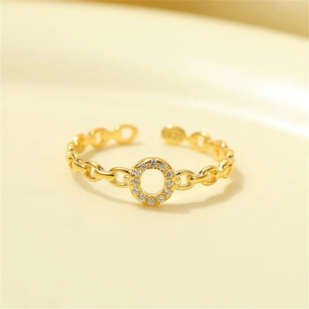 Skanto | Delikat Diamant Bokstav Initial Ring