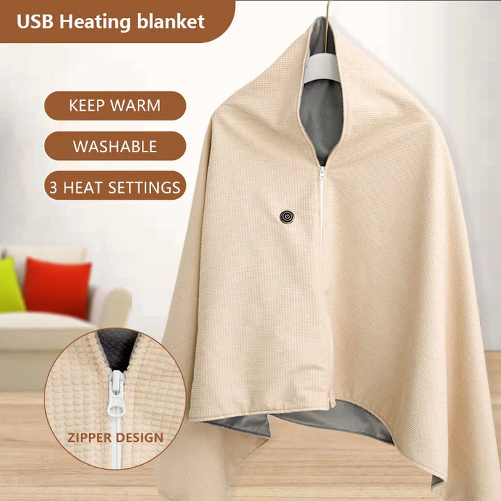 Skanto | Oppladbar USB Vinter Reisevarmepledd
