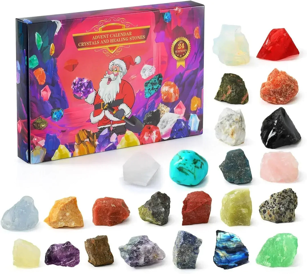 Skanto | GemSpark – Adventskalender med 24 edelsteiner – For barn og samlere