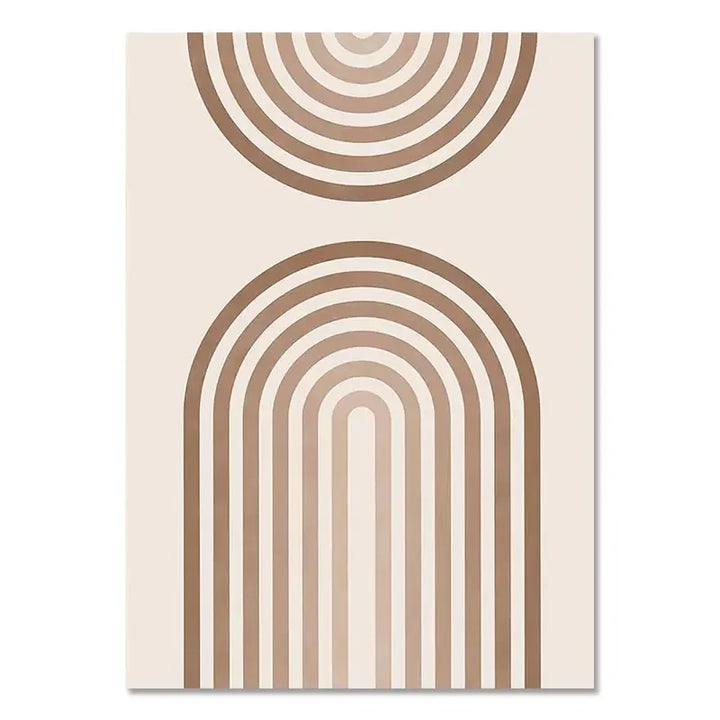 Minimalist Terracotta Sun Abstract Wall Art Fine Art Canvas Print Modern Pictures For Living Room Bedroom Gallery Wall Art Decor | Skanto