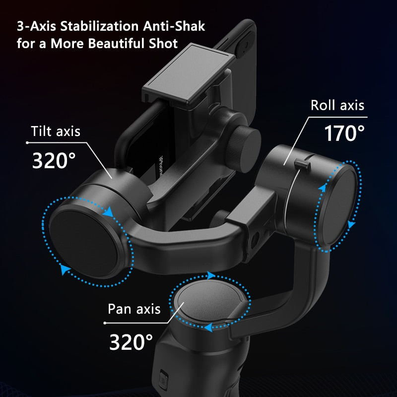 Norvo | Smart Capture Axis Gimbal Håndholdt Stabilisator
