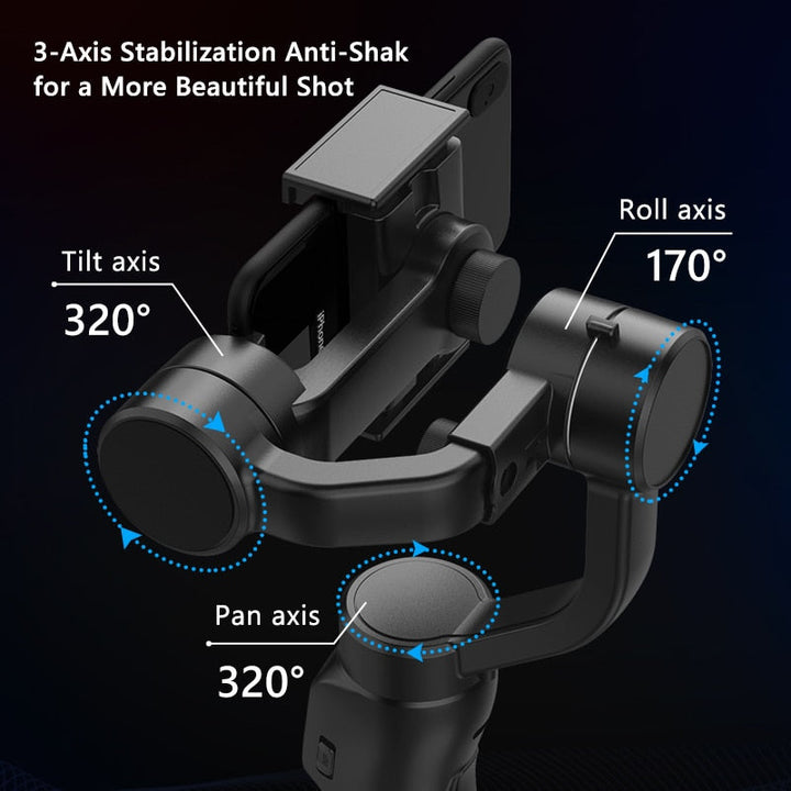 Skanto | Smart Capture Axis Gimbal Håndholdt Stabilisator