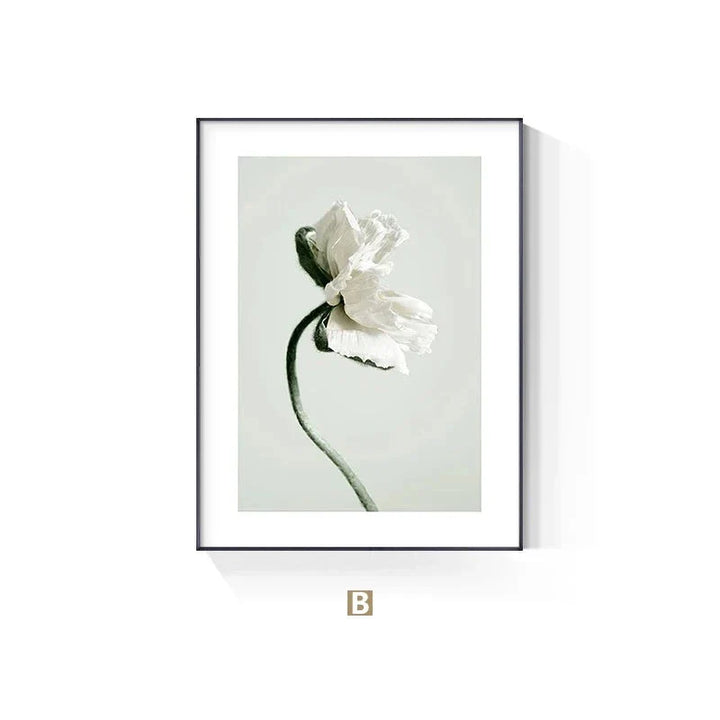Minimalistisk abstrakt floral veggkunst Fine-Art lerretsutskrifter inspirerende sitat plakat galleri veggbilder for stue soverom kunstdekor | Skanto