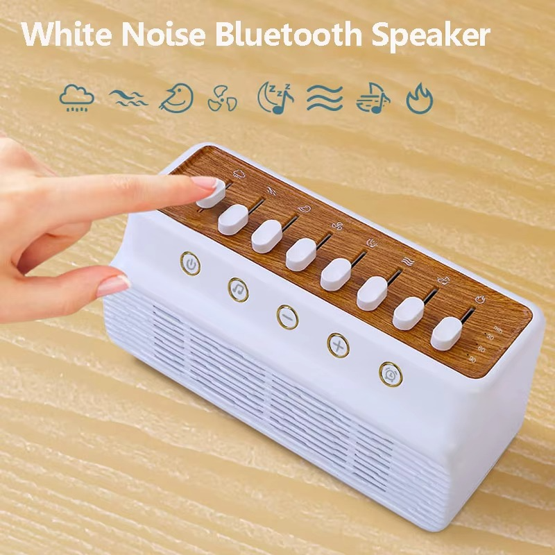 Tragbarer Bluetooth-Lautsprecher med hvite Rauschen, Naturgeräuschen og Schlaftimer