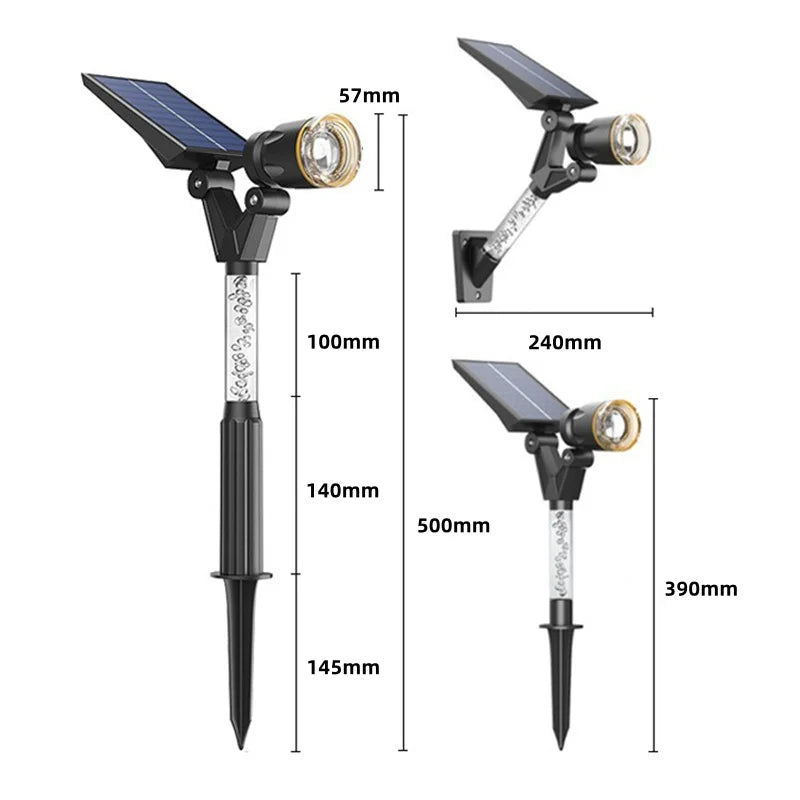 Solar LED Hage Hjem Utendørs Sti Spotlights | Skanto