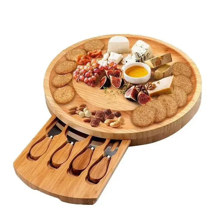 Skanto | CheeseMate – Rund Bambus Ostebrett