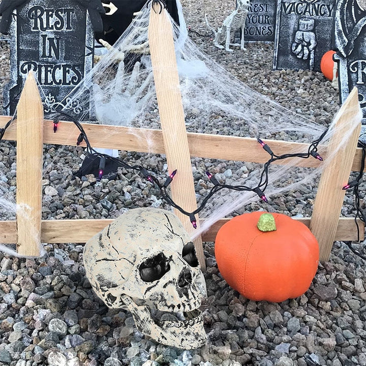 Skanto | Realistisk Zombie Skjelett Hage Halloween Dekor