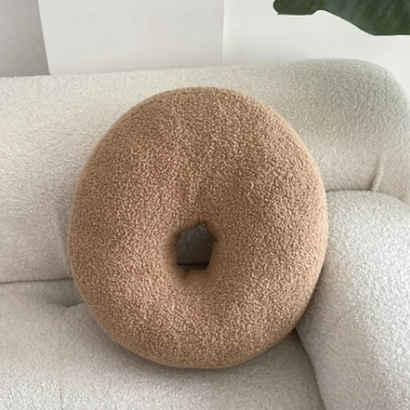 Nordic Bouclé Abstrakt Putefor – Minimalistisk Plysjpute | Skanto