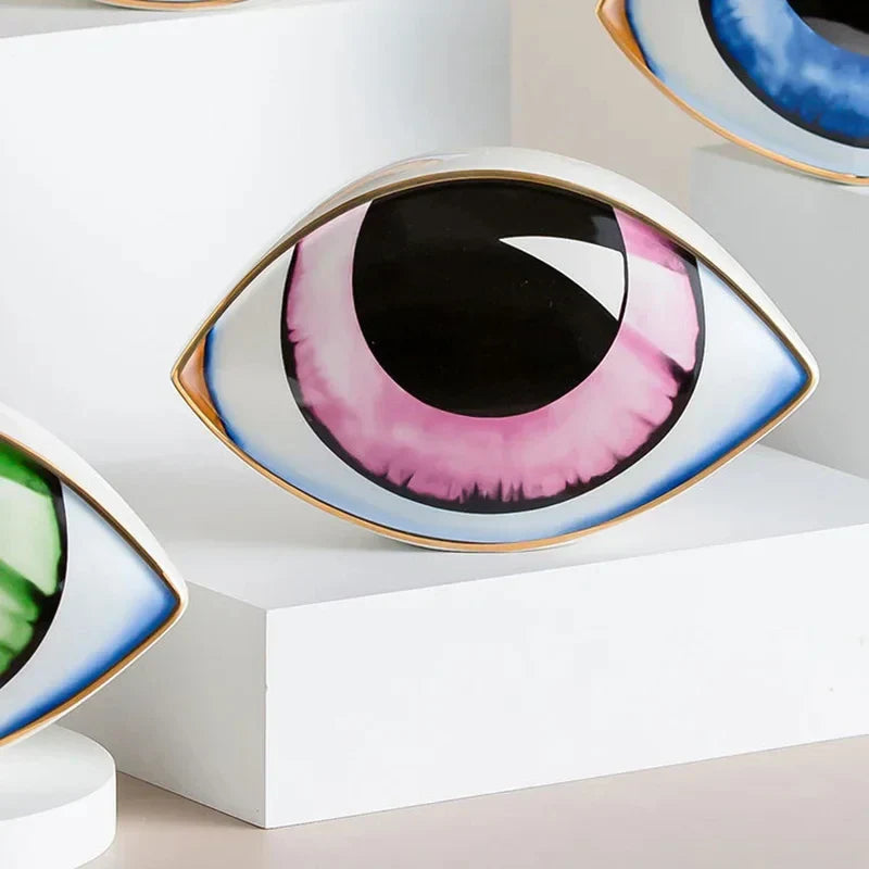 Skanto | Mystic Eye Skulptur Keramisk Hjem Dekor