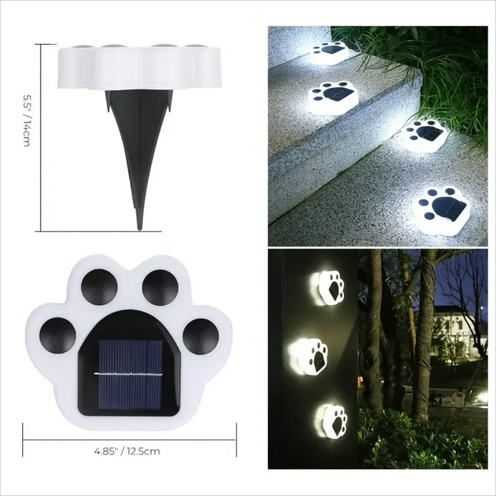 Glødende Paw LED Solbane Utendørs Lys | Skanto