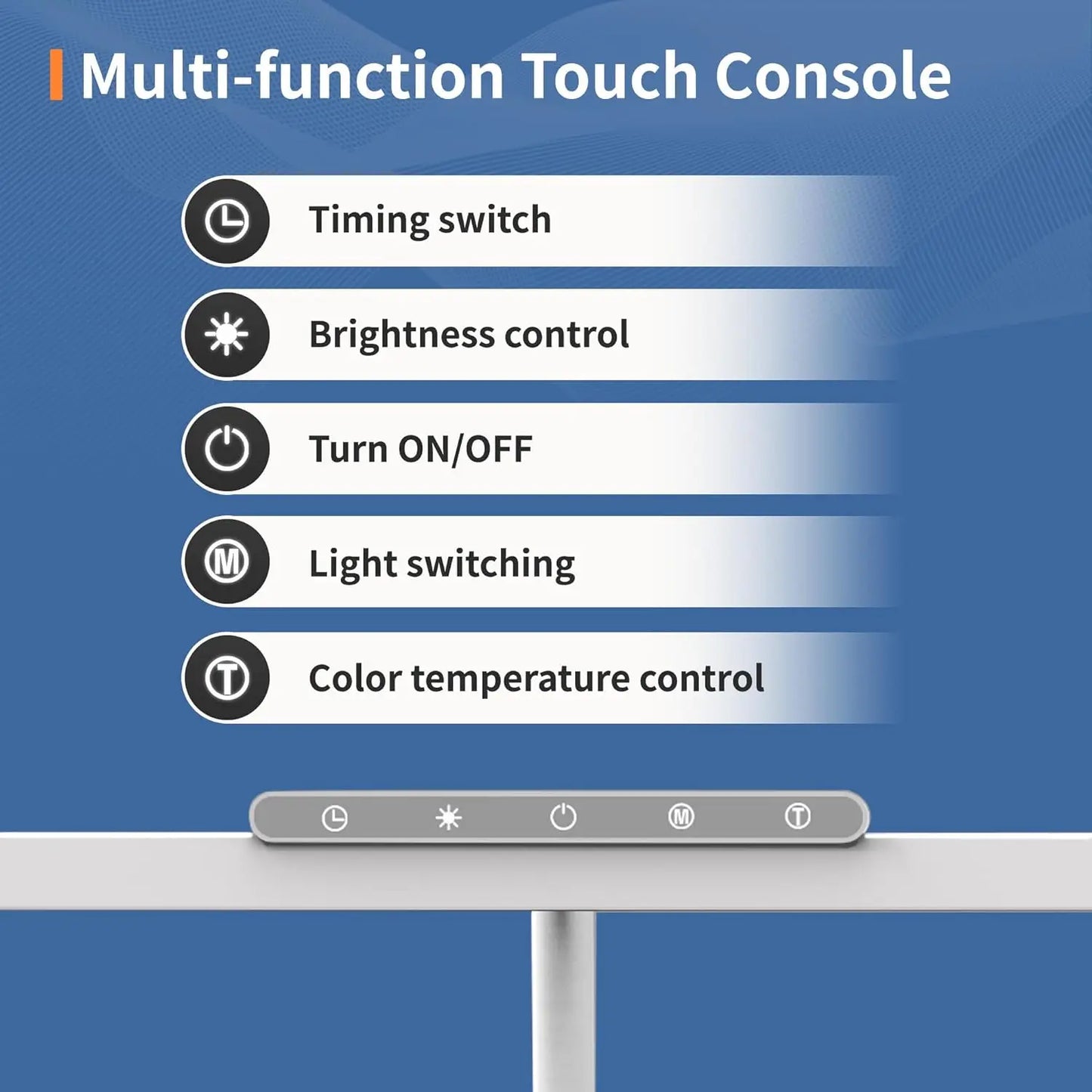 Norvo | Lumavue LED Skrivebordlampe med Klemme | Ekstra Bred Belysning | Trinnløs Dimming & Justerbar Fargetemperatur | For Hjemmekontor & Skjermarbeidsplass