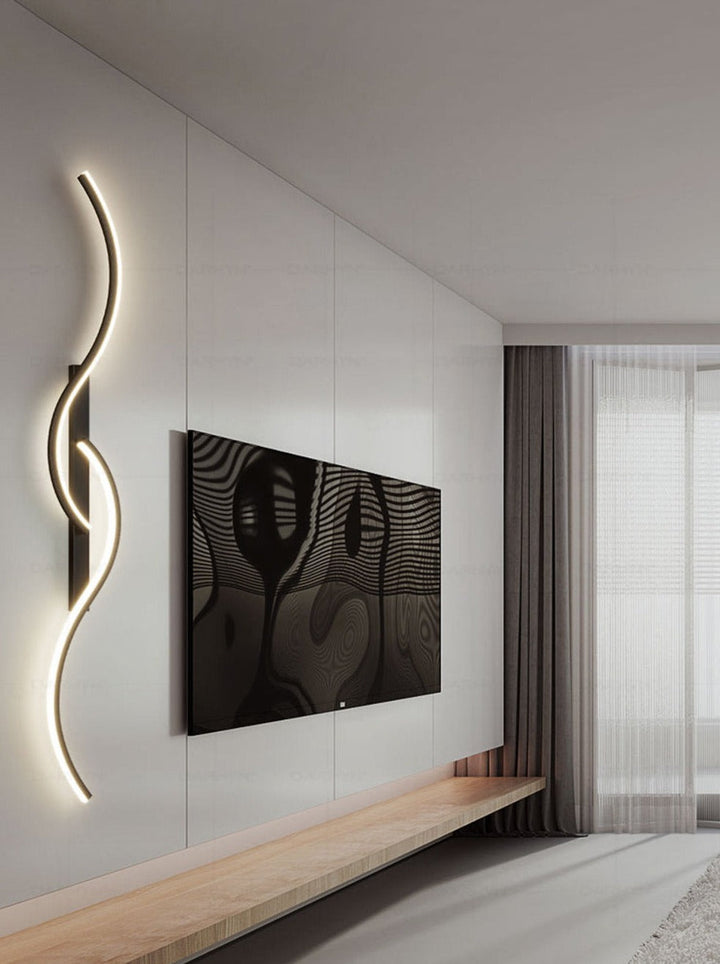 Skanto | Moderne LED Vegglampe – Kunstnerisk Kombinasjon av Former