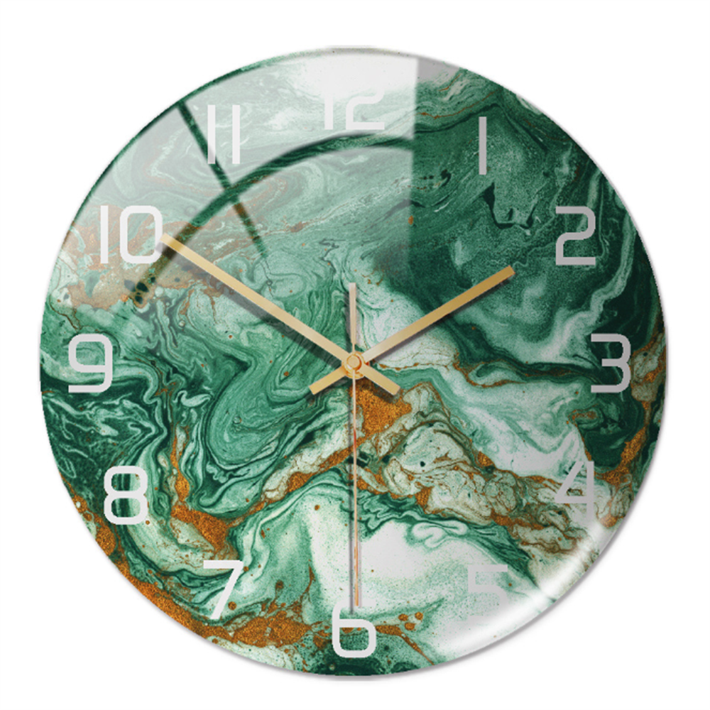 Skanto | Stilfull Veggklokke med Marmorstruktur - MarbleTime