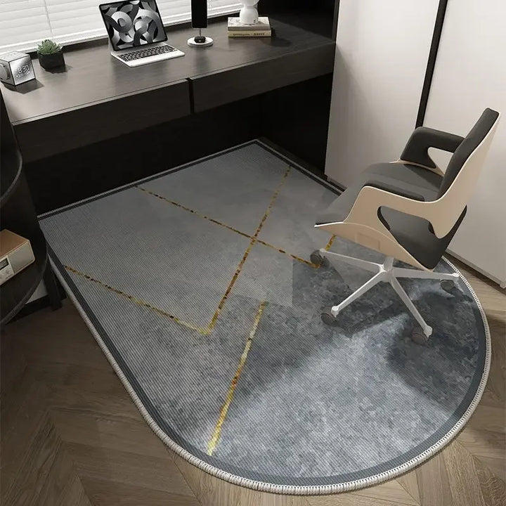 Skanto | Winnie Geometrisk Kontorstolmatte – Myk Vaskbar Non-Slip Design