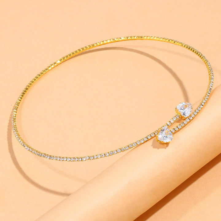 Strålende Choker-Halskjede med Vakre Steiner | Unik Tilbehør! Skanto