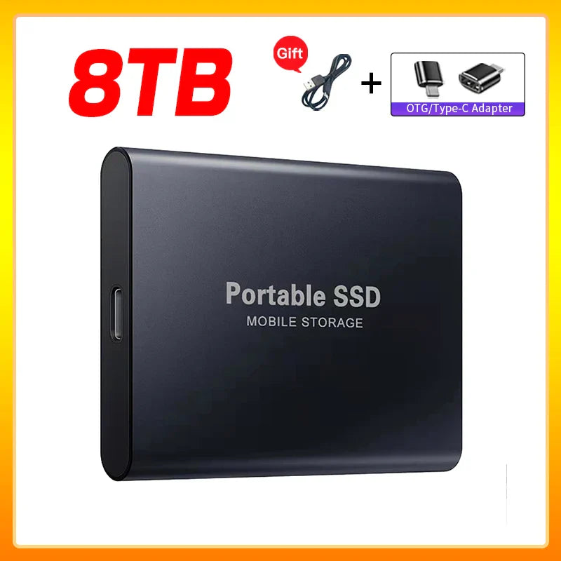 Skanto | Høyhastighets Ekstern Solid State Drive 1TB Bærbar Ekstern Harddisk ssd 2TB Ekstern harddisk ssd harddisk For Laptop Mac