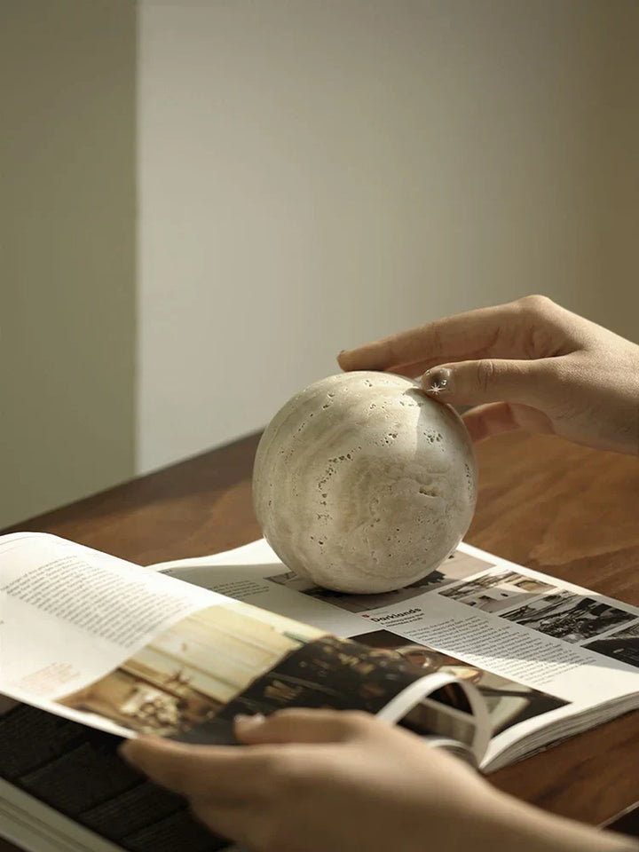 Skanto | Naturlig Stein Marmor Dekorativ Ball