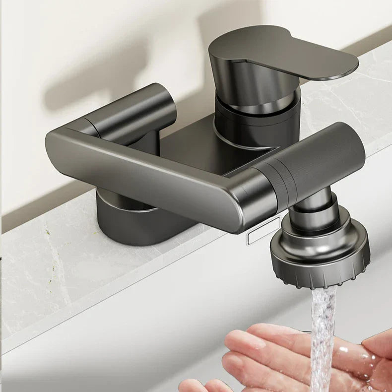 Aqua Twist Duo-Flex Servantbatteri – 360° svingende to-hulls blandebatteri for varmt og kaldt vann Skanto