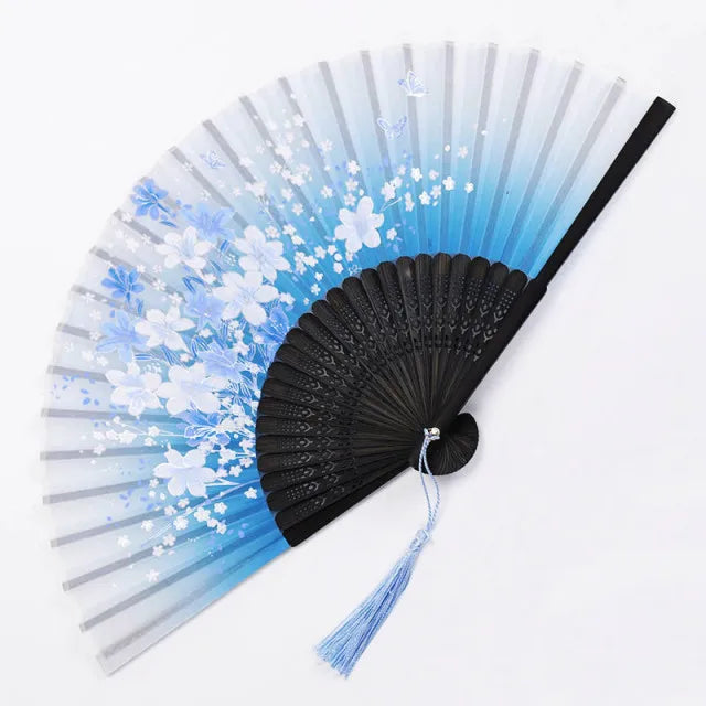 Tradisjonell japansk stil blomsterhåndvifte | Skanto