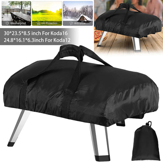 Norvo | Ooni Koda 12 Pizzaovndeksel - Vanntett Oxford-stoff | Beskyttelsestrekk for utendørsovnen | BBQ-tilbehør for grilling