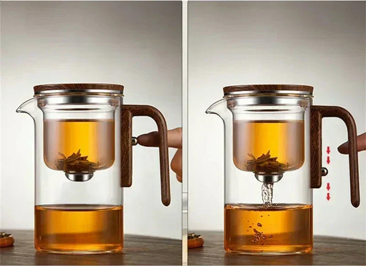Skanto | TeaPure Glassphere – Glass Teapot with Loose Filter for Hot and Cold Tea