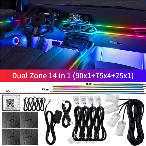 Skanto | Bluetooth RGB Symphony Bil Ambient Light Kit