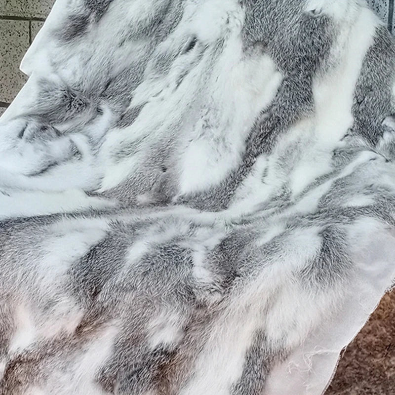 Skanto | Imitert Kaninulf | Myk & Naturlig | 100x50 cm | Håndlaget