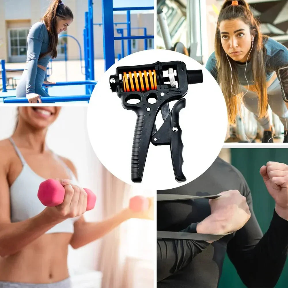 Skanto | Justerbar 5-165kg Tung Grip Styrker - Finger Utvider for Arm, Håndledd, og Underarms Trening
