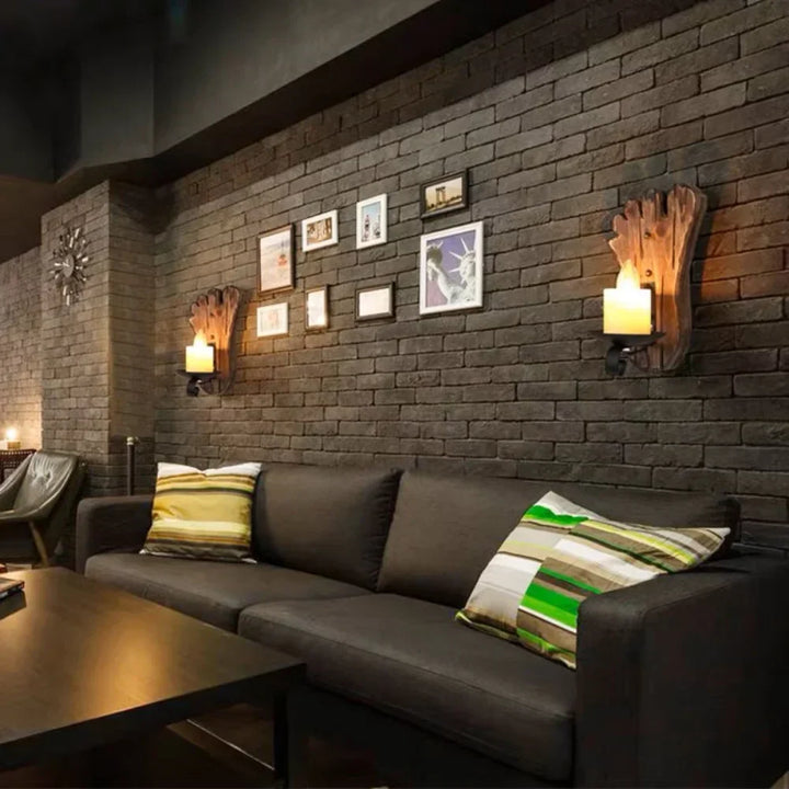 Skanto | Retro Lantern Lamp Industriell Lantern Vegglampe