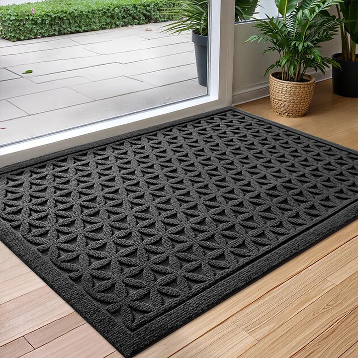 Skanto | Polyester Gummimatte Rugg Non-Slip og Vannabsorberende for Innendørs og Utendørs