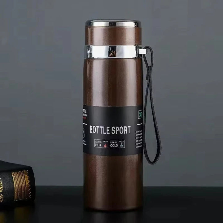 Stainless steel vacuum insulated thermos bottle 1000 ml | Skanto