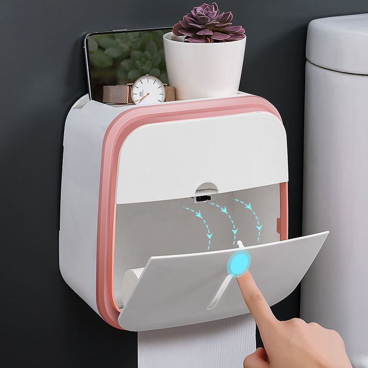 Vegghengt baderomsorganisator Tissue Box Holder | Skanto