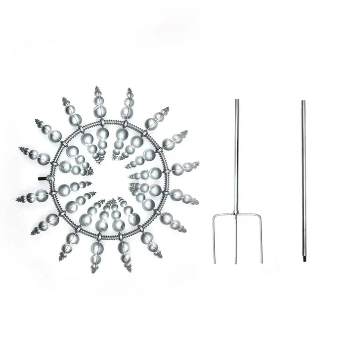 Skanto | Unik Soldrevet Kinetisk Metall Vindmølle Spinner - Magiske Vindsamler for Patio, Hage, Gress Utendørs Dekorasjon