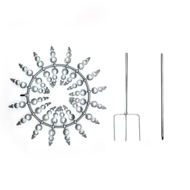 Skanto | Unik solcelledrevet kinetisk metall vindmølle spinner - Magiske vind samlere for patio, hage, plen utendørs dekorasjon