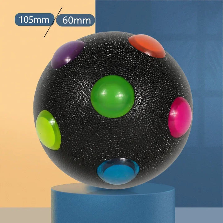 Skanto | Hundelekeg GlowPaw Ball | LED Lysball | Elastisk & Bite Resistant | For Hunder, Katter & Barn