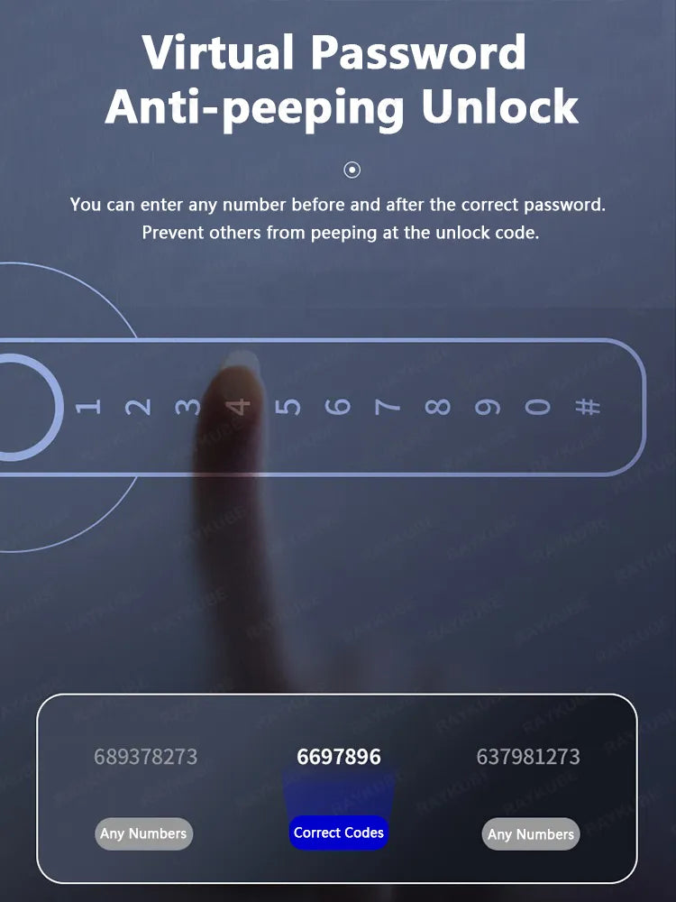 Skanto | 4 i 1 Smart Digitalt Fingeravtrykkslås