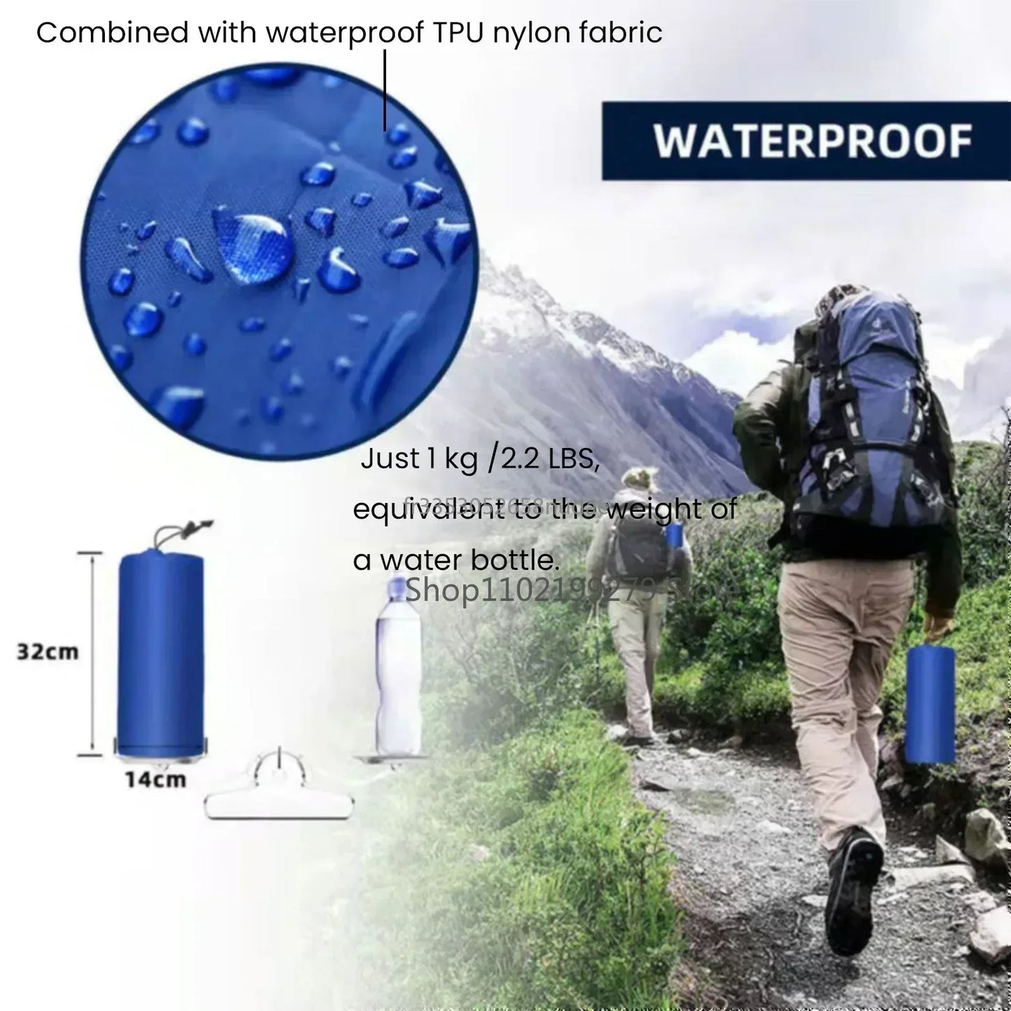 Norvo | TrekBreeze Camping Liggeunderlag Selvinflaterende | 12 cm Tykk | Med Fotpumpe & Kan Koble Sammen | Ultralett & Vanntett